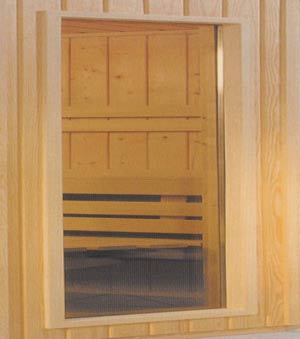 Sauna Glaselement