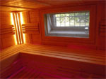 Sauna mit Fenster zum ffnen