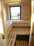 Sauna mit Fenster zum ffnen