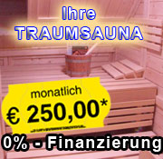 Traumsauna mit Null-Prozent-Finanzierung