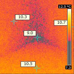 Infrarot-Wärmebild mit Taupunktermittlung