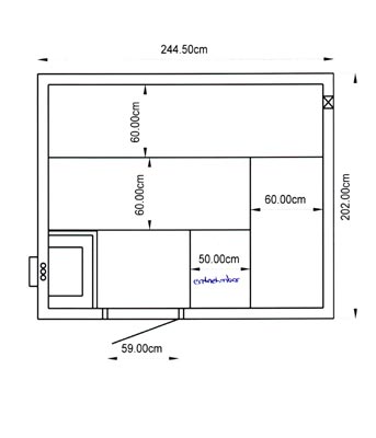 Außensauna-Grundriss der Familie Karlström