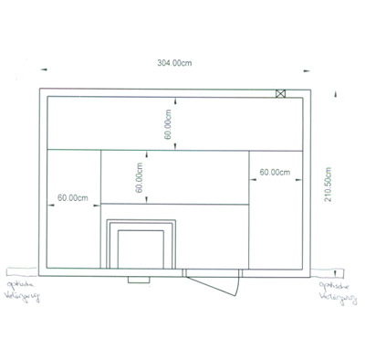Sauna-Grundriss der Familie Behm