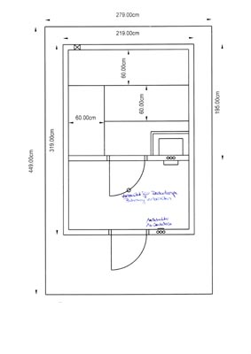 Sauna-Grundriss der Familie Bischoff