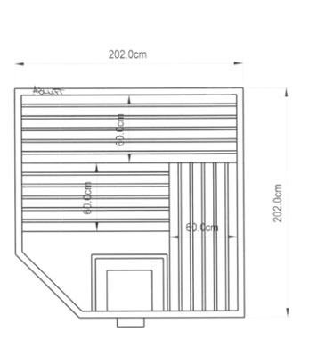 Sauna-Grundriss der Familie Böhmer