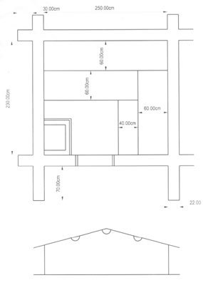 Sauna-Grundriss der Familie Bonitz