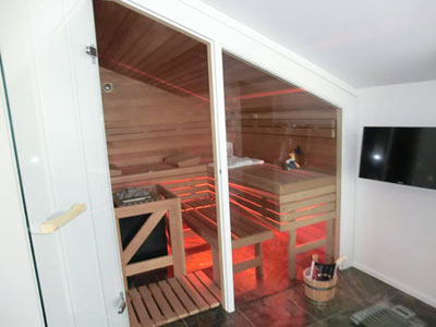 Massiva-40-Sauna im Davinci-Haus