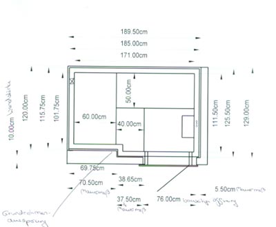 Sauna-Grundriss der Familie Demir