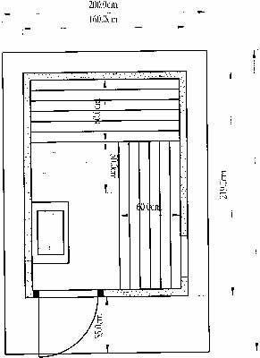 Sauna-Grundriss der Familie Dillmann