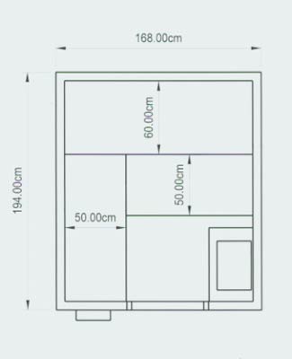 Sauna-Grundriss der Familie Drechsler