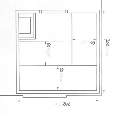 Sauna-Grundriss der Familie Fischer