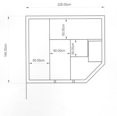 Sauna-Grundriss der Familie Freesewinkel