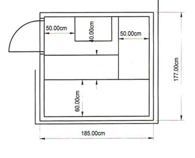 Sauna-Grundriss der Familie Freitag