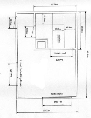 Sauna-Grundriss der Familie Mller