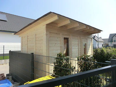 Foto der Gartensauna der Familie Hahn