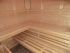 Sauna mit Glaselement
