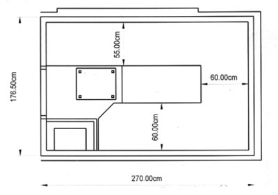 Sauna-Grundriss der Familie Grieger