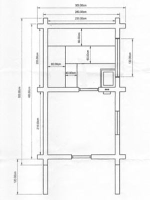 Sauna-Grundriss am Forsthaus Bielatal