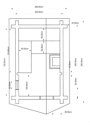 Halbstammhaus-Grundriss der Familie Feldmann