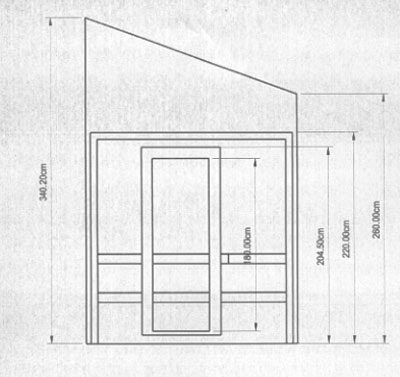 Sauna-Grundriss der Familie Handke