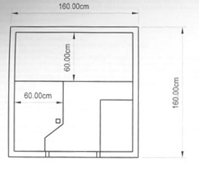 Sauna-Grundriss der Familie Hegewald