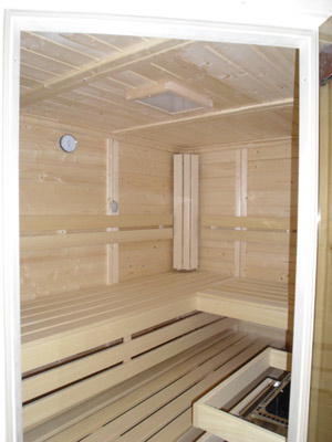 Sauna-Foto der Familie Heidemann