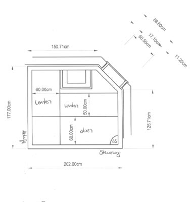 Sauna-Grundriss der Familie Hoffmann