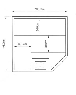 Sauna-Grundriss der Familie Ihle