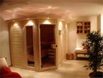 Sauna mit Lichtkranz