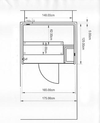 Sauna mit Fensteranbindung