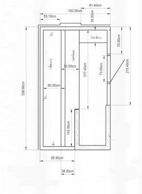 individueller Saunabau-Grundriss der Familie Zozmann