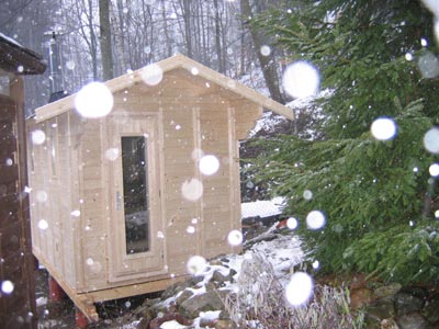 Sauna-Foto der Familie Kampe