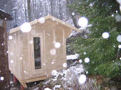 Sauna-Foto der Familie Kampe