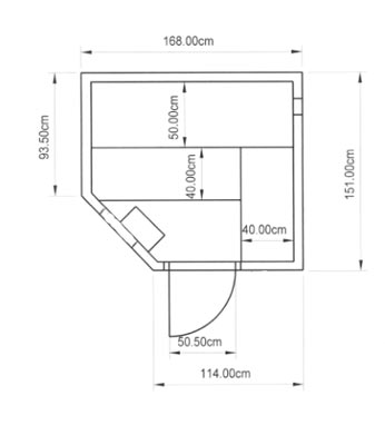 Sauna-Grundriss der Familie Kappus