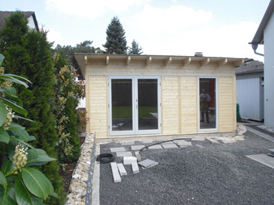 Gartensauna-Foto der Familie Kettner