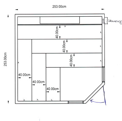 Sauna-Grundriss im Kindergarten Villa Rappelkiste