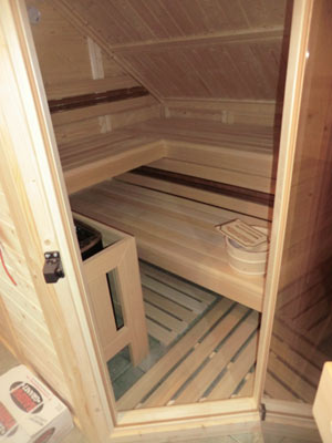 Sauna mit Dachschr�ge