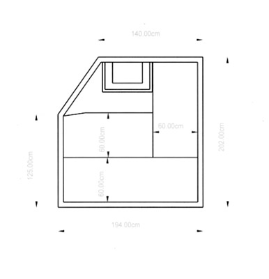 Sauna-Grundriss der Familie Knappe