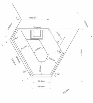 Sauna-Grundriss der Familie Köppel