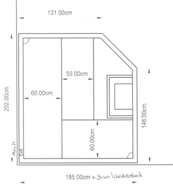 Sauna-Grundriss der Familie Krems