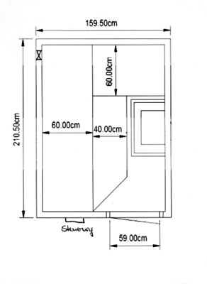 Sauna-Grundriss der Familie Krohn