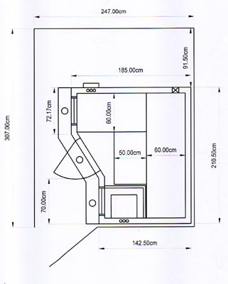 Sauna-Grundriss der Familie Künzel