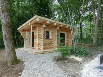 Gartensauna in Frankreich