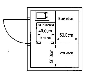 Sauna-Grundriss der Familie Langer