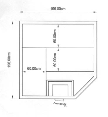 Sauna-Grundriss der Familie Letzgus
