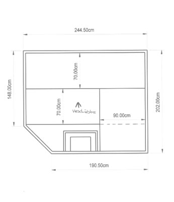 Sauna-Grundriss der Familie Mack