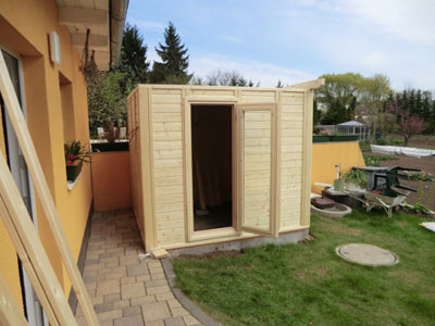 Sauna-Foto der Familie Mally