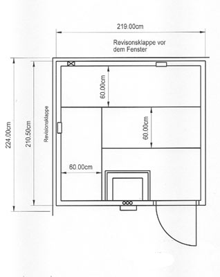 Sauna-Grundriss der Familie Kunze