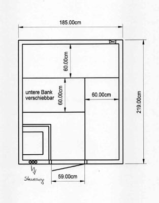 Massivholzsauna-Sauna mit Biofunktion