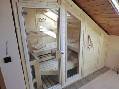 Sauna-Foto der Familie Mendel